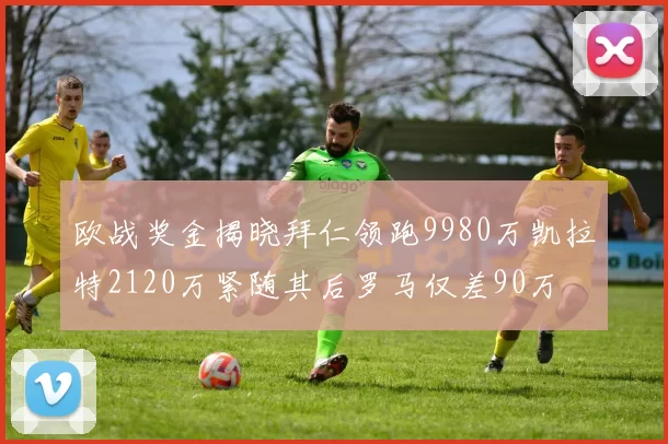 欧战奖金揭晓拜仁领跑9980万凯拉特2120万紧随其后罗马仅差90万